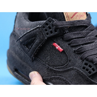 Levis x Air Jordan 4 Retro Black Denim AO2571-001 Black/Black/Black Sneakers