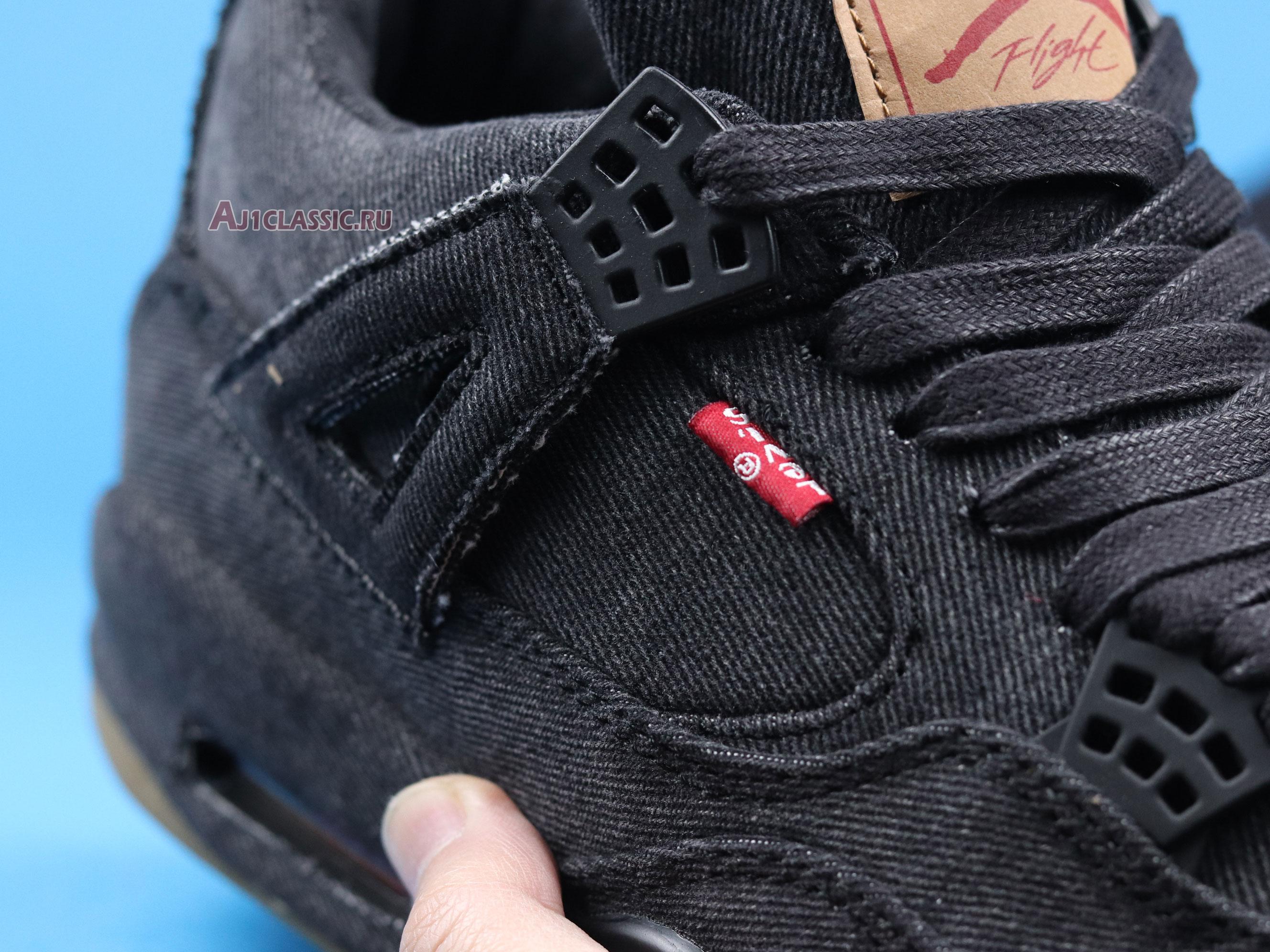 Levis x Air Jordan 4 Retro "Black Denim" AO2571-001