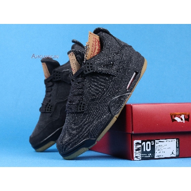 Levis x Air Jordan 4 Retro Black Denim AO2571-001 Black/Black/Black Sneakers