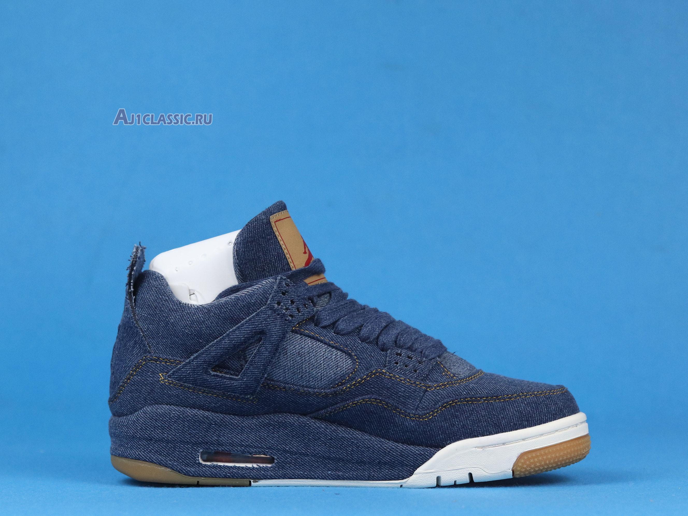 New Levis x Air Jordan 4 Retro "Denim" AO2571-401 Shoes