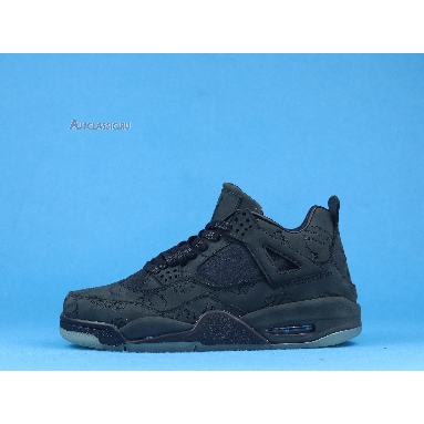 KAWS x Air Jordan 4 Retro Black 930155-001 Black/Black-Clear Glow Sneakers