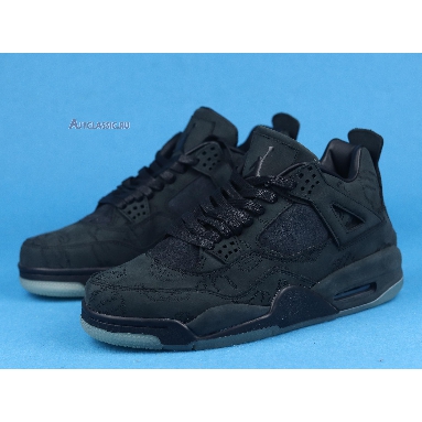 KAWS x Air Jordan 4 Retro Black 930155-001 Black/Black-Clear Glow Sneakers