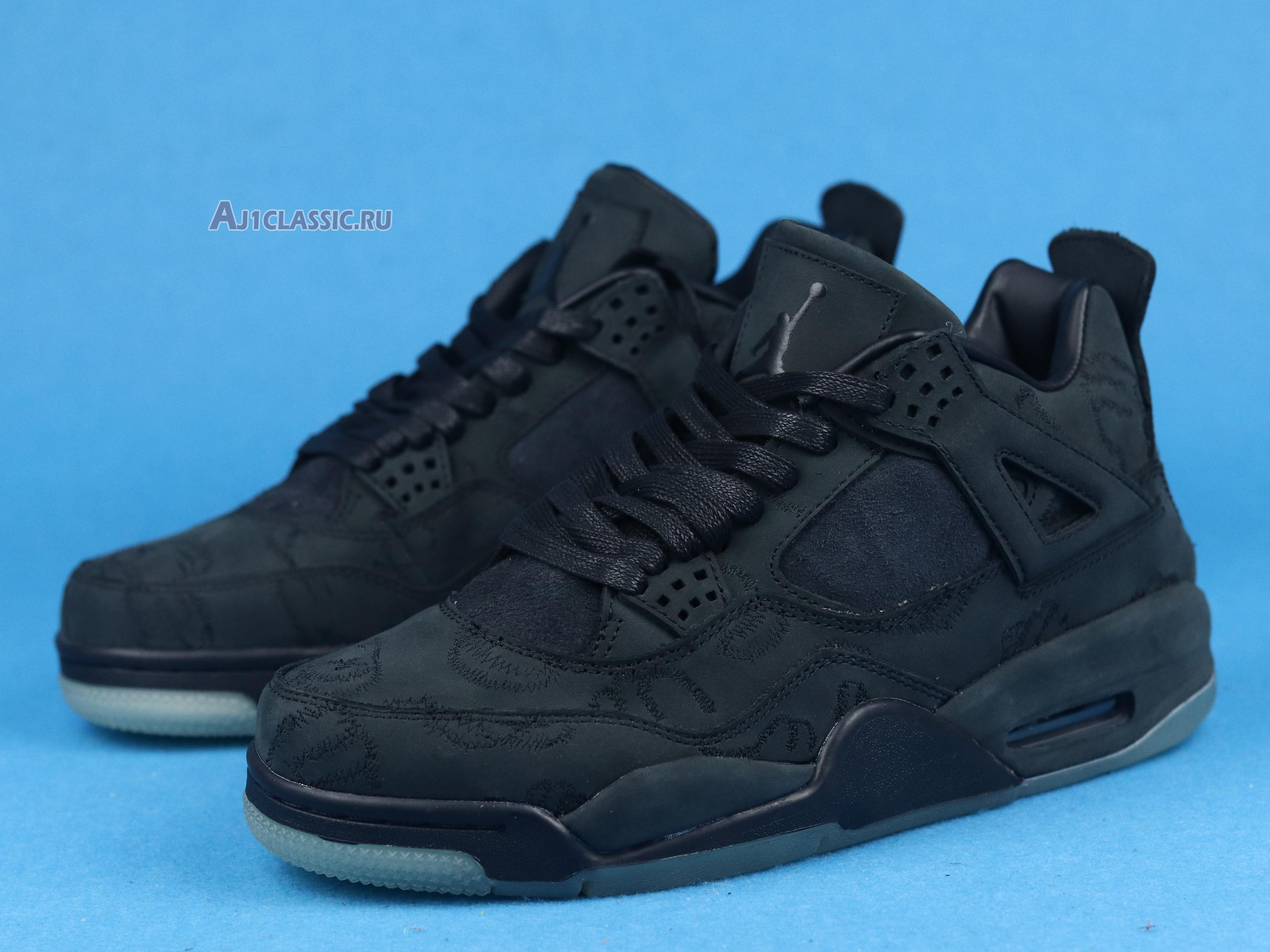 New KAWS x Air Jordan 4 Retro "Black" 930155-001 Shoes