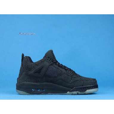 KAWS x Air Jordan 4 Retro Black 930155-001 Black/Black-Clear Glow Sneakers