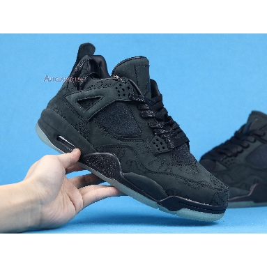 KAWS x Air Jordan 4 Retro Black 930155-001 Black/Black-Clear Glow Sneakers