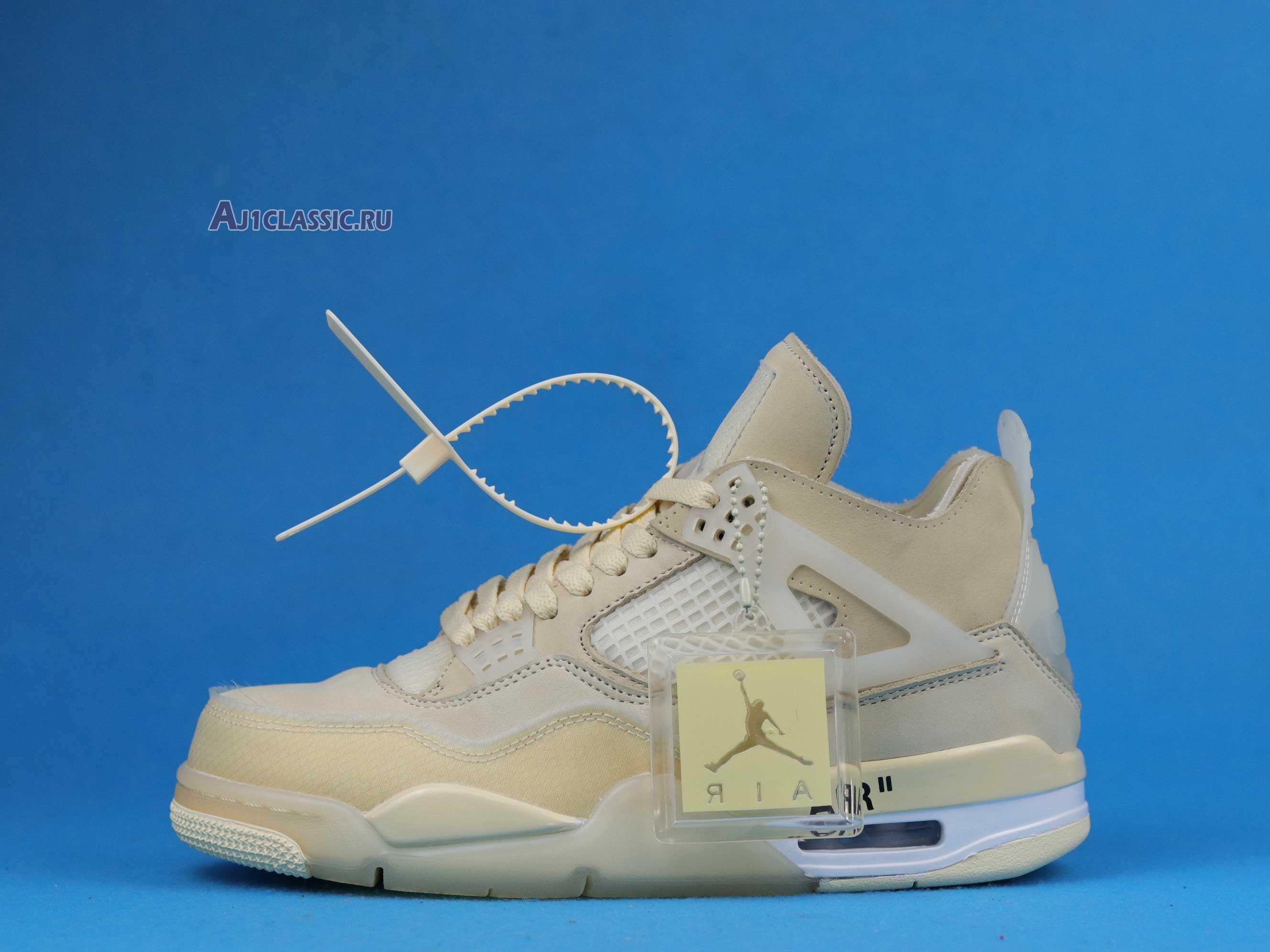 New Off-White x Wmns Air Jordan 4 SP "Sail" CV9388-100 Shoes