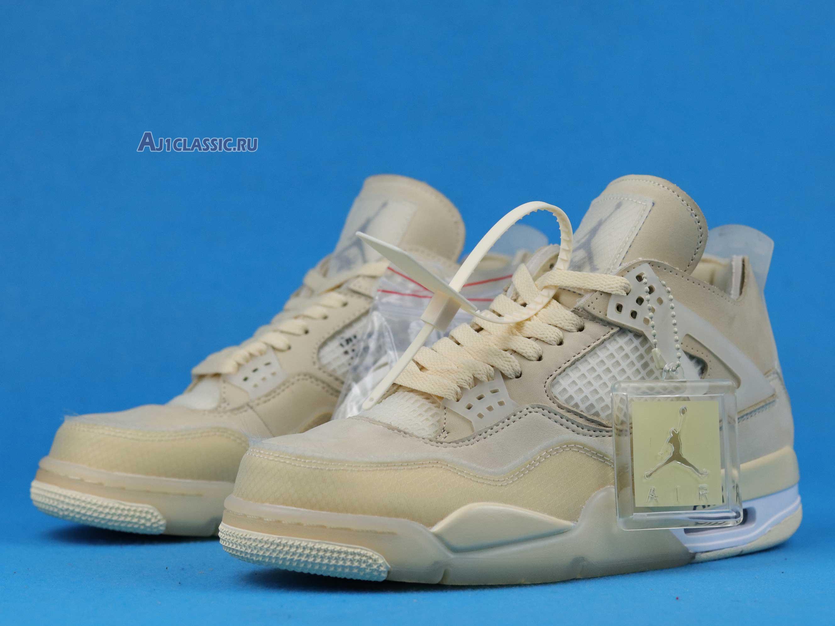 New Off-White x Wmns Air Jordan 4 SP "Sail" CV9388-100 Shoes