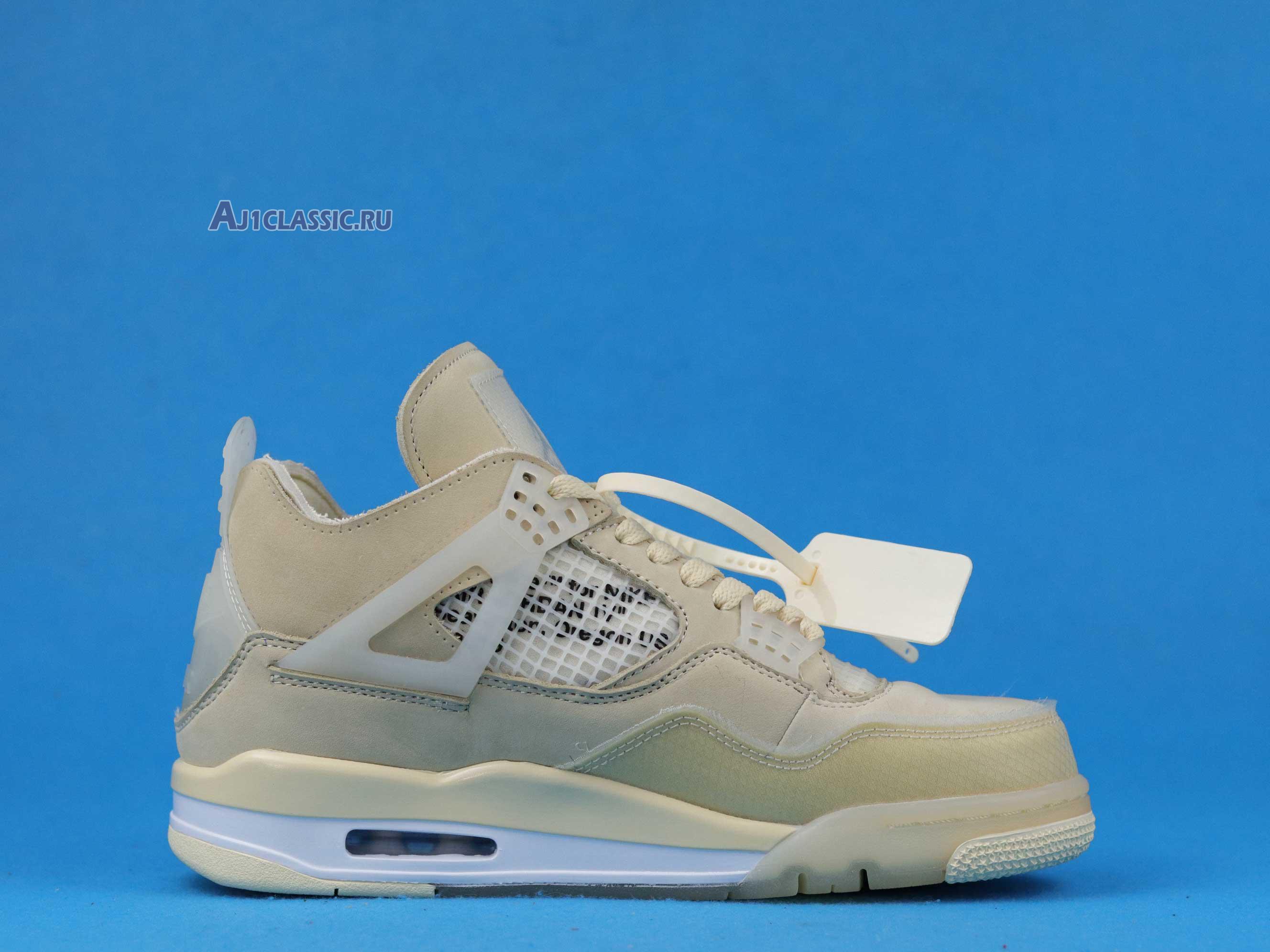 New Off-White x Wmns Air Jordan 4 SP "Sail" CV9388-100 Shoes