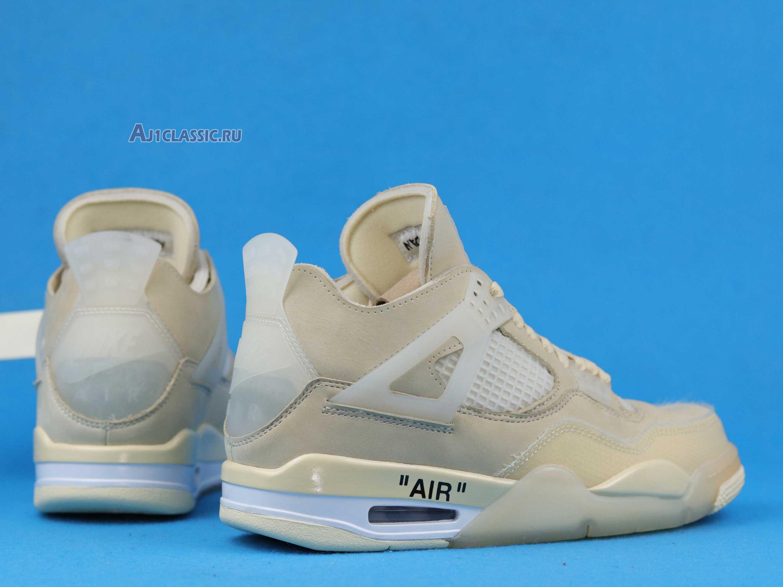 New Off-White x Wmns Air Jordan 4 SP "Sail" CV9388-100 Shoes