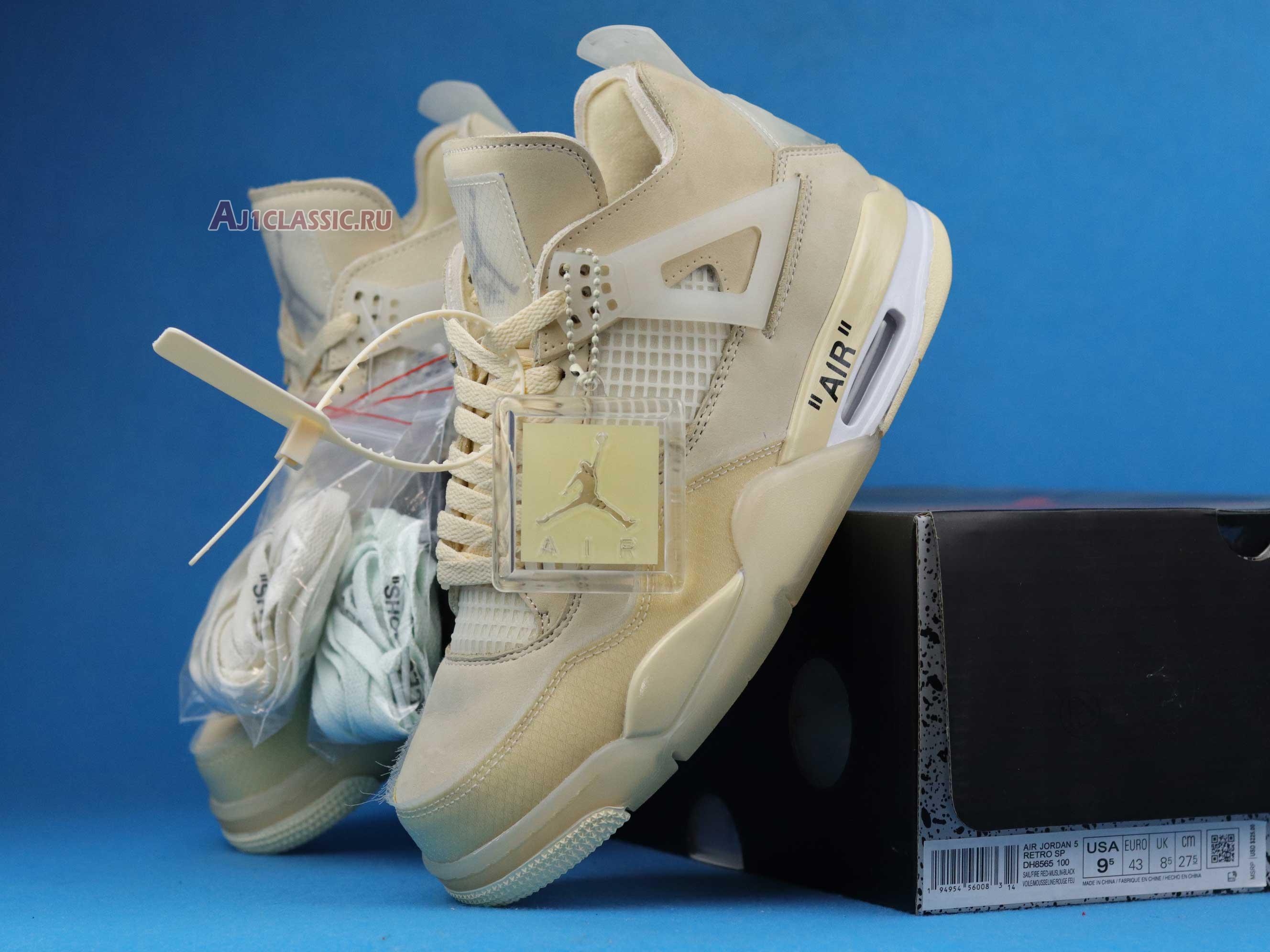 New Off-White x Wmns Air Jordan 4 SP "Sail" CV9388-100 Shoes