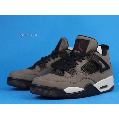 Travis Scott x Nike Air Jordan 4 Dark Mocha AJ4-882335 Dark Mocha/Sail-Cool Grey-Verd Mens Womens Shoes