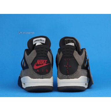 Travis Scott x Nike Air Jordan 4 Dark Mocha AJ4-882335 Dark Mocha/Sail-Cool Grey-Verd Mens Womens Shoes