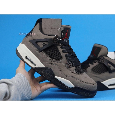 Travis Scott x Nike Air Jordan 4 Dark Mocha AJ4-882335 Dark Mocha/Sail-Cool Grey-Verd Mens Womens Shoes