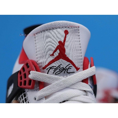 Air Jordan 4 Retro OG Fire Red 2020 DC7770-160 White/Black/Tech Grey/Fire Red Sneakers