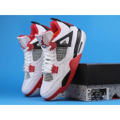 Air Jordan 4 Retro OG Fire Red 2020 DC7770-160 White/Black/Tech Grey/Fire Red Sneakers