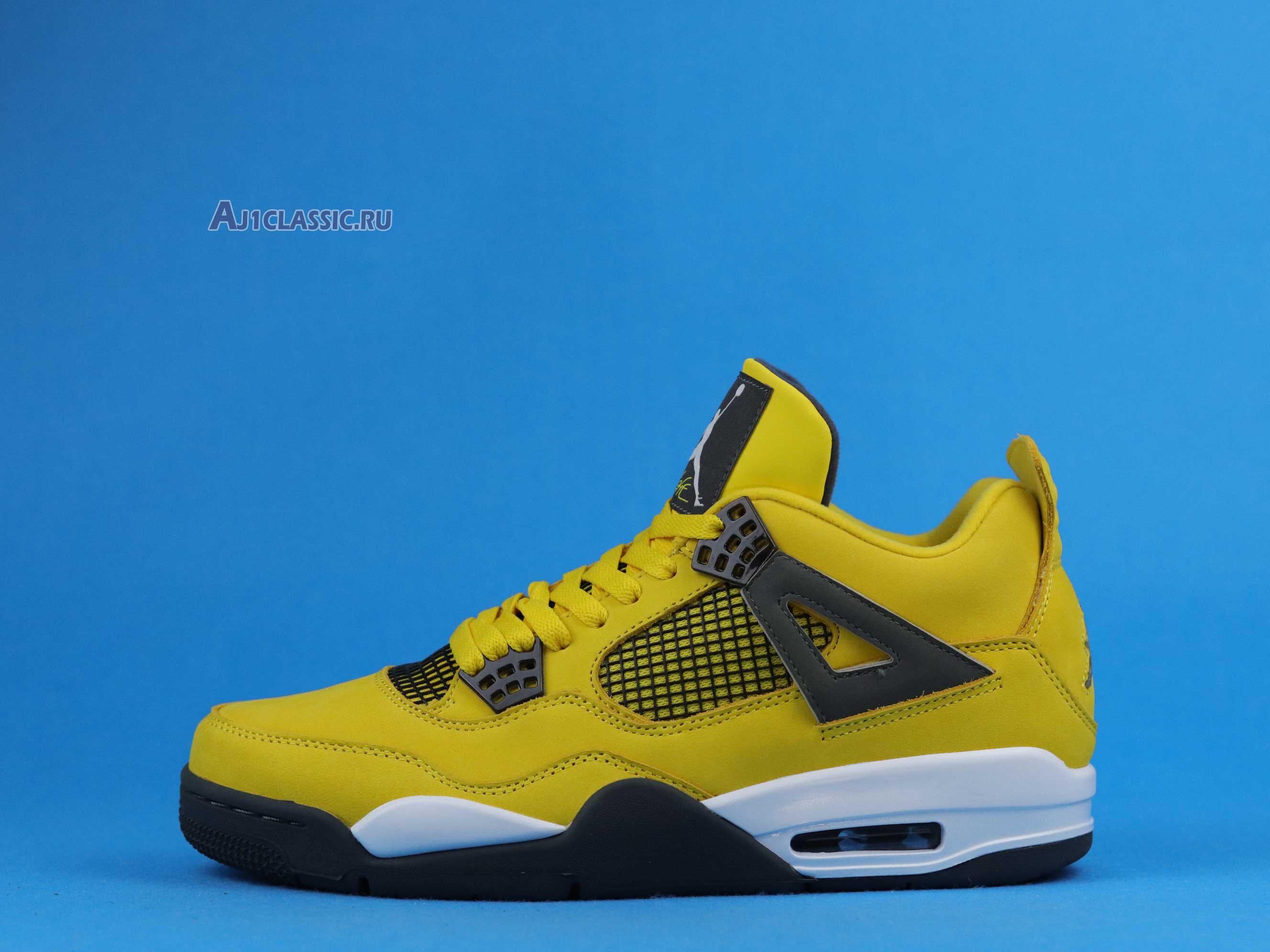 New Air Jordan 4 Retro LS "Lightning" 314254-702 Shoes