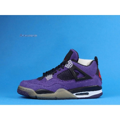 Travis Scott x Air Jordan 4 Retro Purple Suede - White Midsole AJ4-766302 Purple Dynasty/Varsity Red/Black Mens Womens Shoes