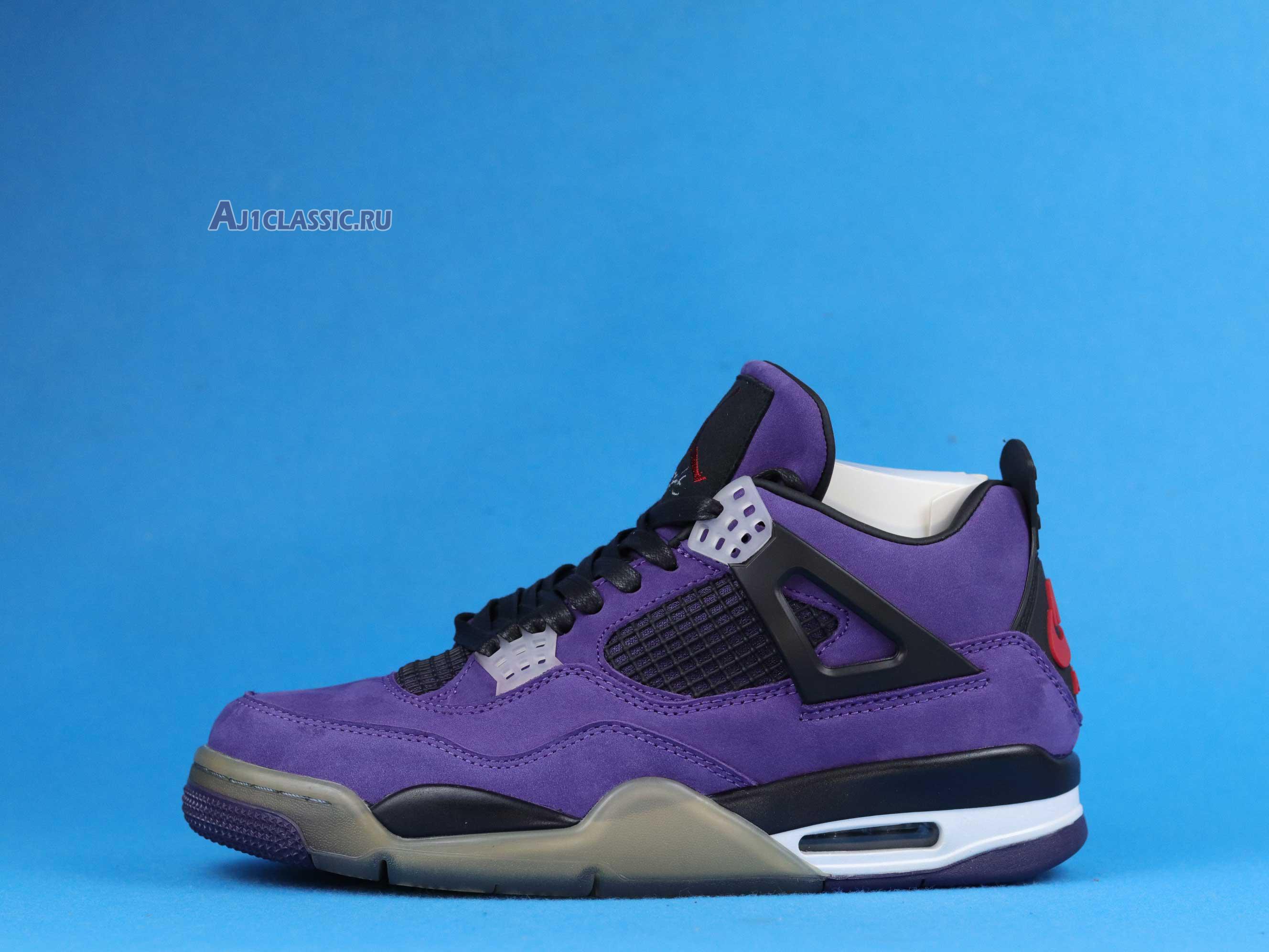 New Travis Scott x Air Jordan 4 Retro "Purple Suede - White Midsole" AJ4-766302 Shoes