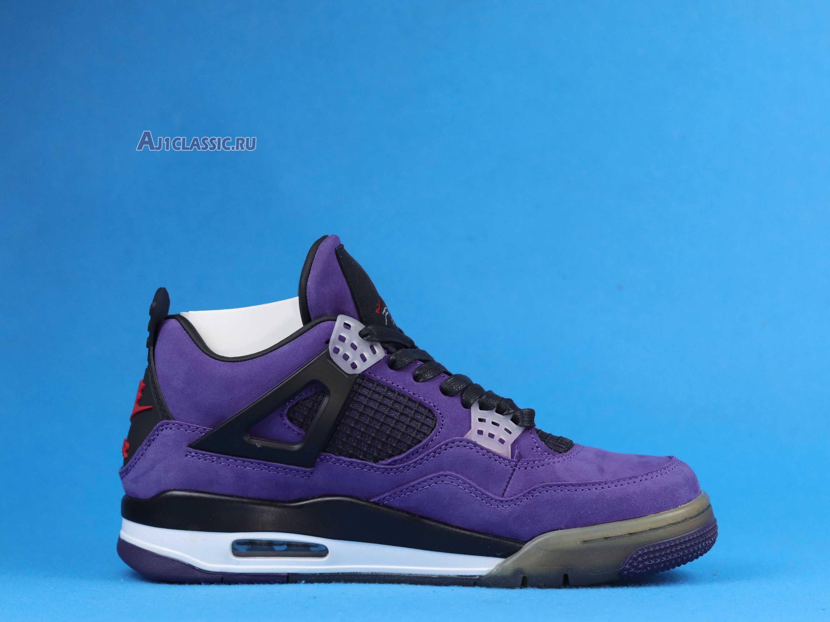 New Travis Scott x Air Jordan 4 Retro "Purple Suede - White Midsole" AJ4-766302 Shoes