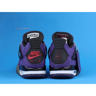 Travis Scott x Air Jordan 4 Retro Purple Suede - White Midsole AJ4-766302 Purple Dynasty/Varsity Red/Black Mens Womens Shoes