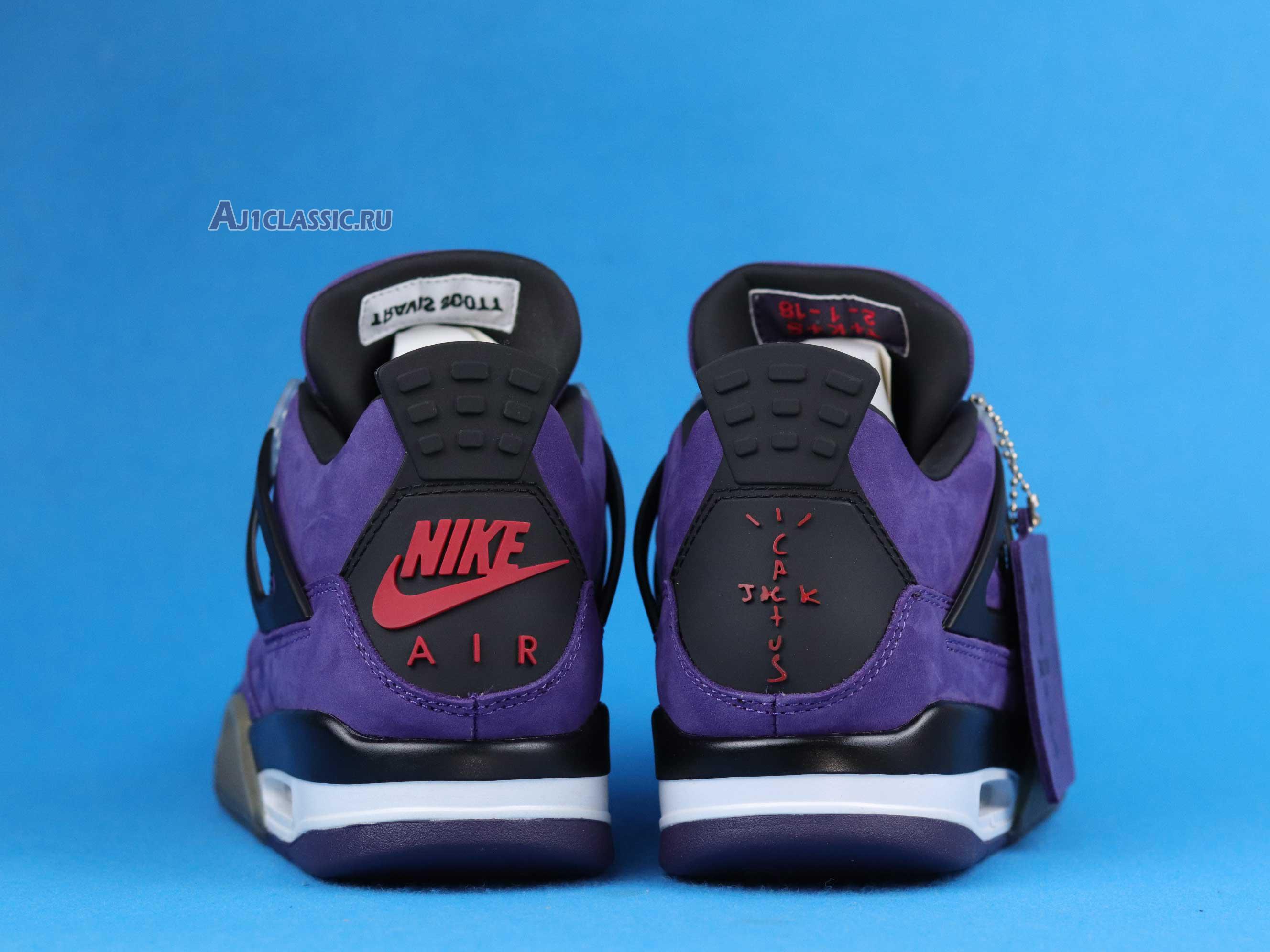 New Travis Scott x Air Jordan 4 Retro "Purple Suede - White Midsole" AJ4-766302 Shoes