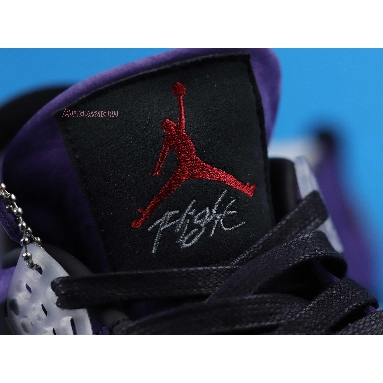 Travis Scott x Air Jordan 4 Retro Purple Suede - White Midsole AJ4-766302 Purple Dynasty/Varsity Red/Black Mens Womens Shoes