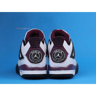 Paris Saint-Germain x Air Jordan 4 Retro Bordeaux CZ5624-100 White/Neutral Grey/Black/Bordeaux Mens Womens Shoes