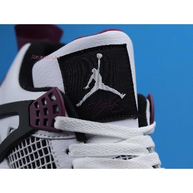 Paris Saint-Germain x Air Jordan 4 Retro Bordeaux CZ5624-100 White/Neutral Grey/Black/Bordeaux Mens Womens Shoes