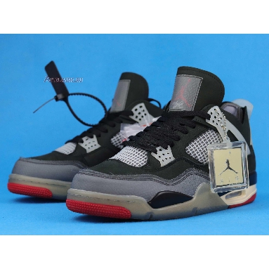 Off-White x Air Jordan 4 Retro Cream Sail CV9388-001 Black/Muslin-Black/Noir/Mousseline Sneakers