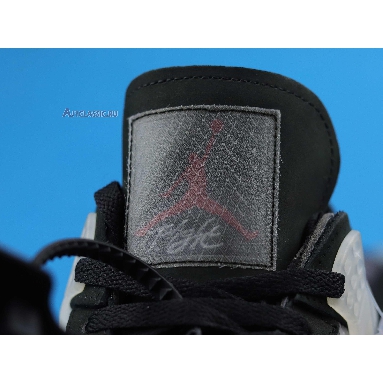 Off-White x Air Jordan 4 Retro Cream Sail CV9388-001 Black/Muslin-Black/Noir/Mousseline Sneakers