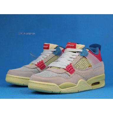 Union LA x Air Jordan 4 Retro Guava Ice DC9533-800 Guava Ice/Light Bone/Brigade Blue/Light Fusion Red Mens Womens Shoes