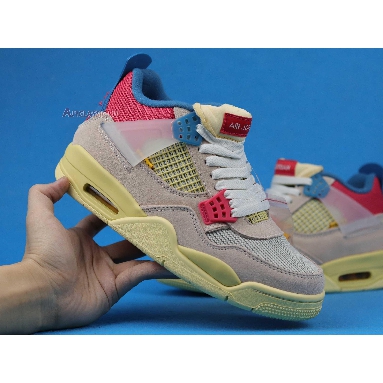 Union LA x Air Jordan 4 Retro Guava Ice DC9533-800 Guava Ice/Light Bone/Brigade Blue/Light Fusion Red Mens Womens Shoes