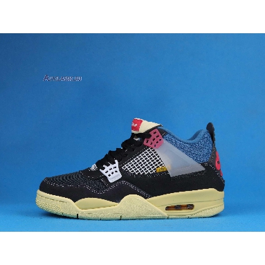 Union LA x Air Jordan 4 Retro Off Noir DC9533-001 Off Noir/Brigade Blue/Dark Smoke Grey/Light Fusion Red Sneakers