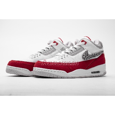 Air Jordan 3 Retro Tinker Air Max 1 CJ0939-100 White/University Red-Neutral Grey Sneakers