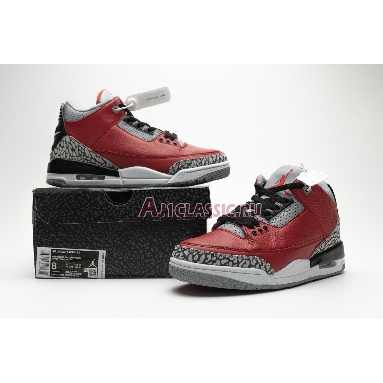 Air Jordan 3 Retro SE Unite CK5692-600 Fire Red/Fire Red/Cement Grey/Black Sneakers