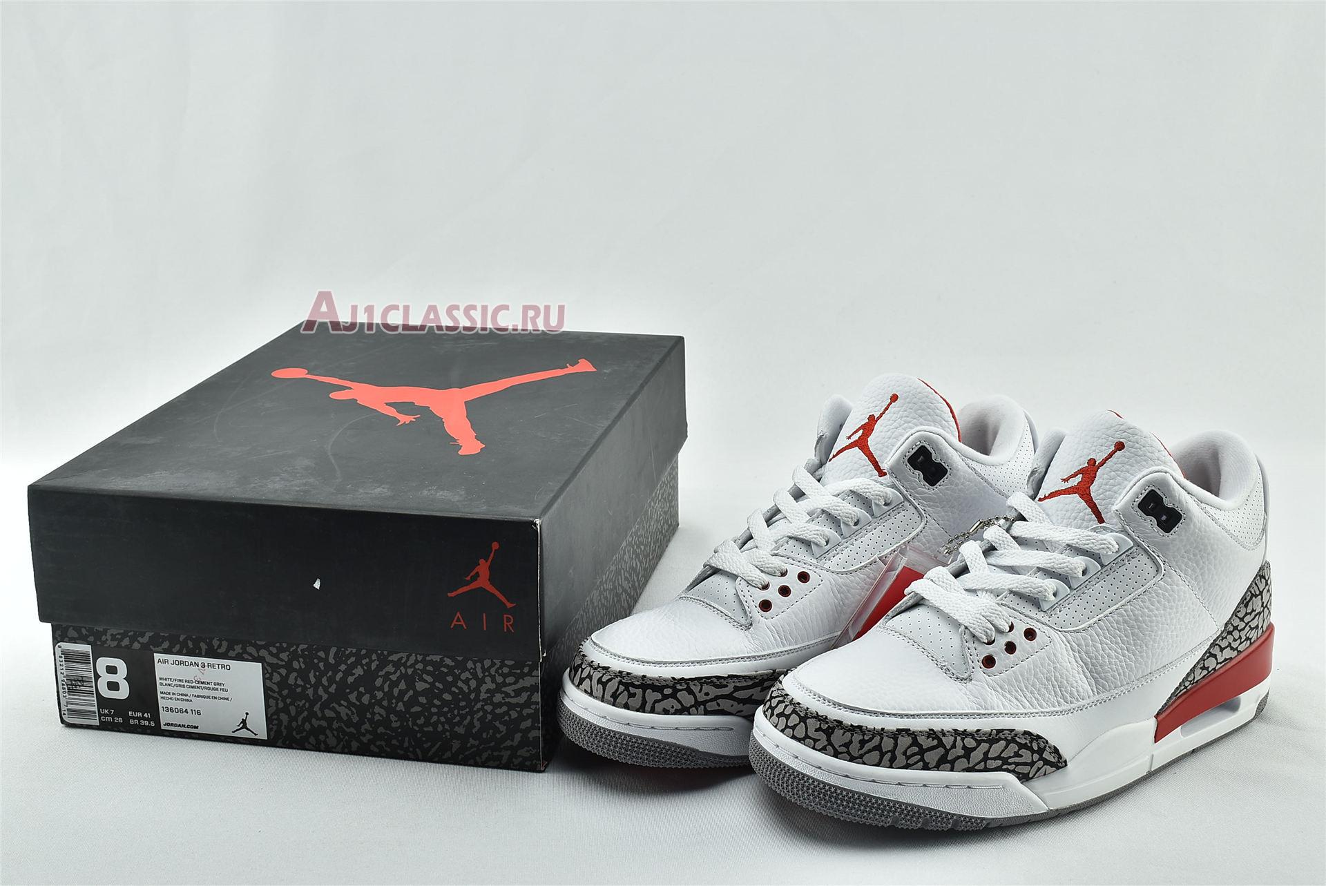 New Air Jordan 3 Retro "Hall of Fame" 136064-116 Shoes