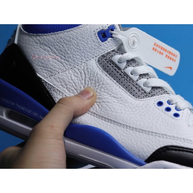 Fragment Design x Air Jordan 3 Retro CT8532-040 White/Blue/Black Mens Womens Shoes