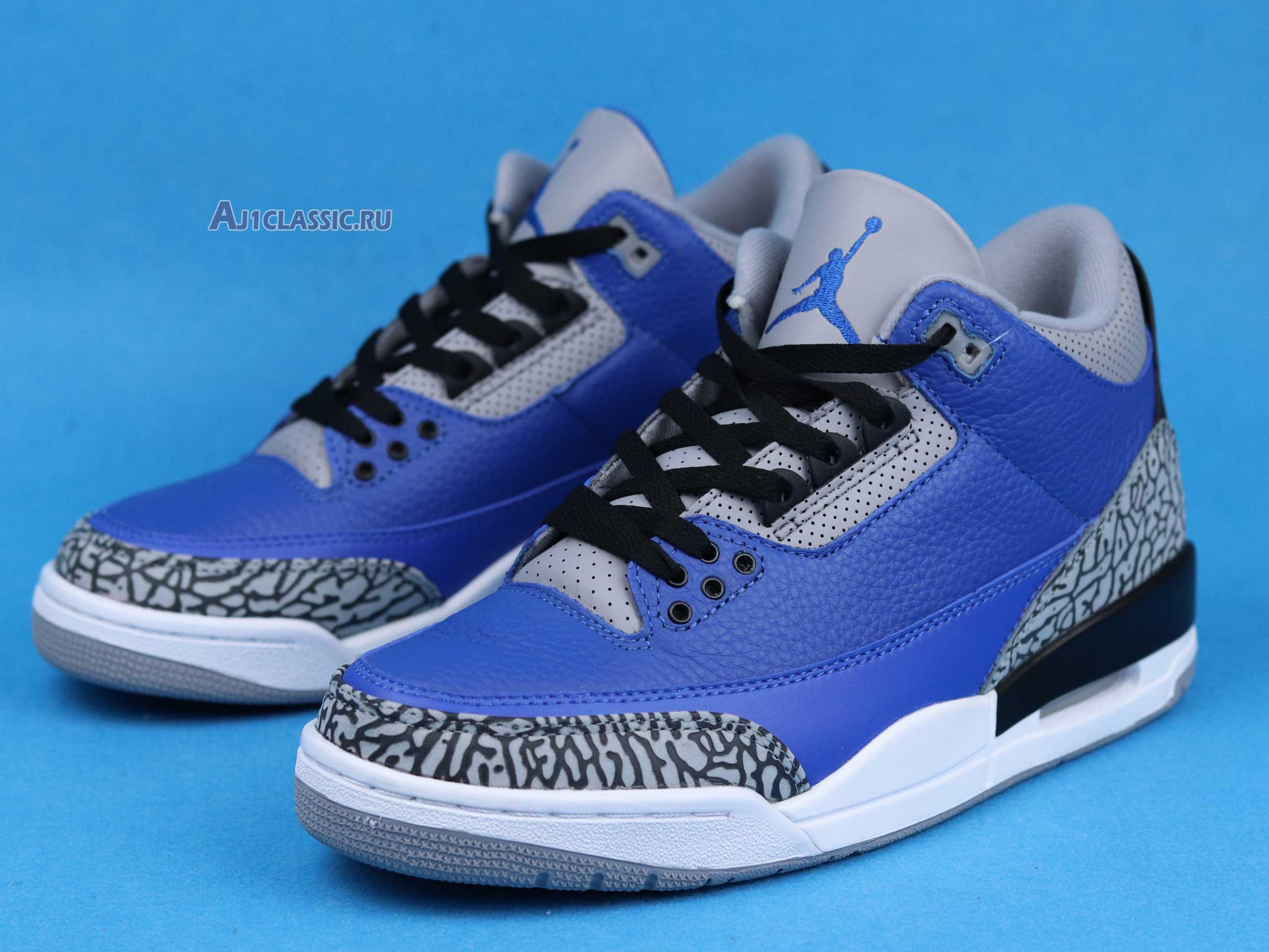 New Air Jordan 3 Retro "Varsity Royal" CT8532-400 Shoes