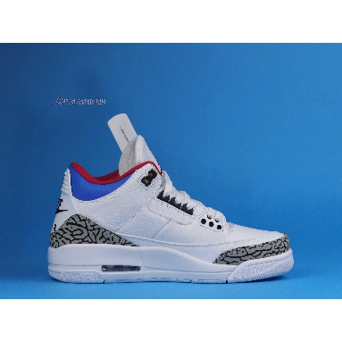 Air Jordan 3 Retro Seoul AV8370-100 White/Soar-Atom Red Sneakers