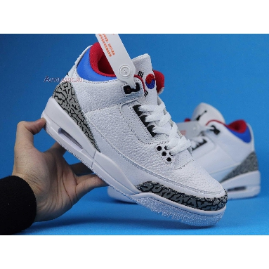 Air Jordan 3 Retro Seoul AV8370-100 White/Soar-Atom Red Sneakers