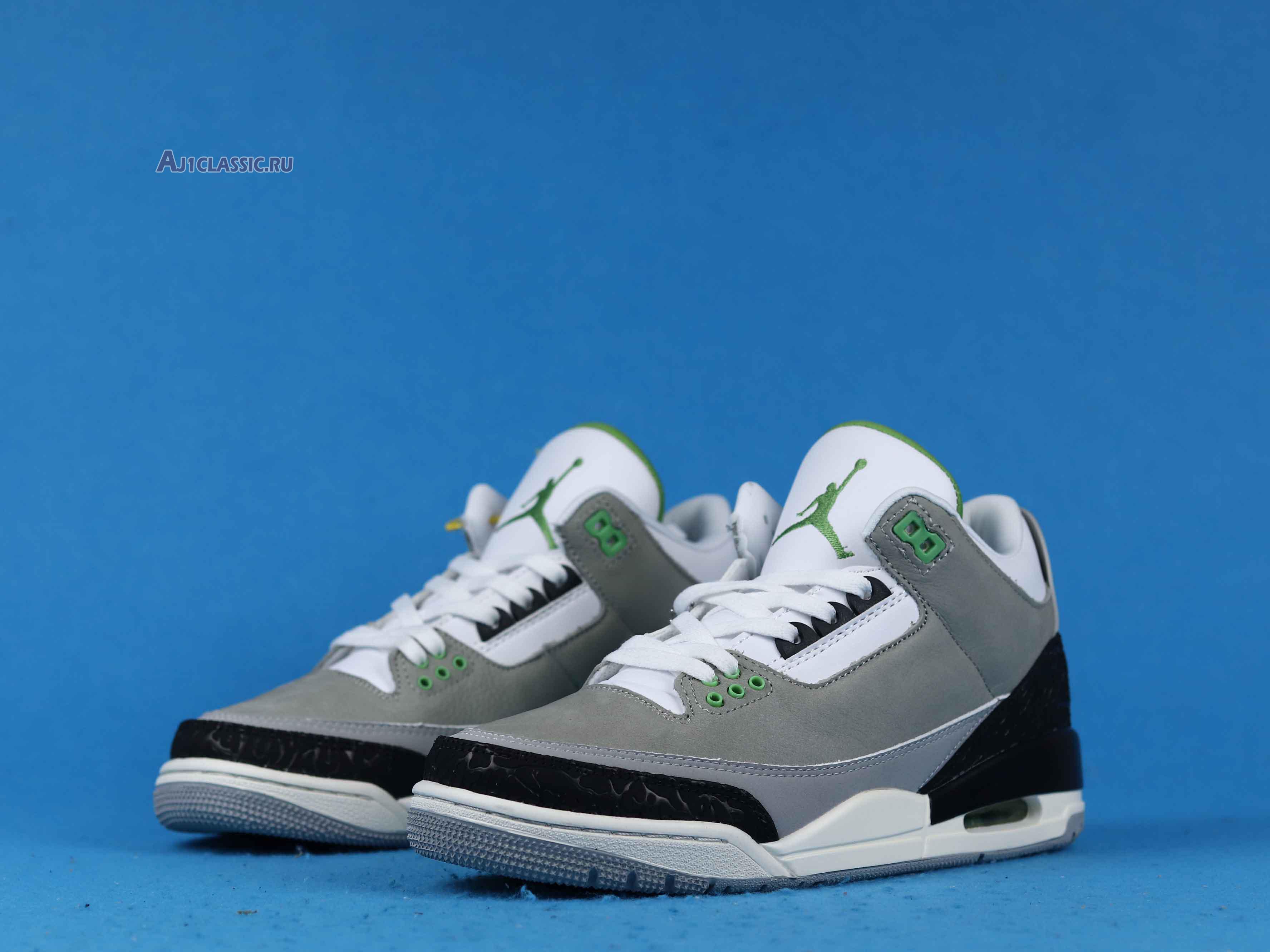 New Air Jordan 3 Retro "Chlorophyll" 136064-006 Shoes