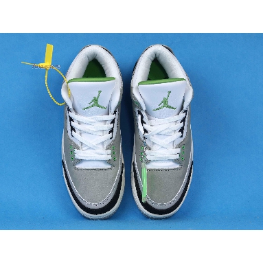 Air Jordan 3 Retro Chlorophyll 136064-006 Light Smoke Grey/Chlorophyll-Black-White-Sail Sneakers