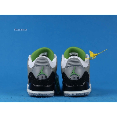 Air Jordan 3 Retro Chlorophyll 136064-006 Light Smoke Grey/Chlorophyll-Black-White-Sail Sneakers