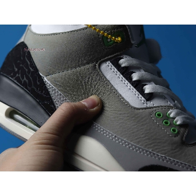 Air Jordan 3 Retro Chlorophyll 136064-006 Light Smoke Grey/Chlorophyll-Black-White-Sail Sneakers