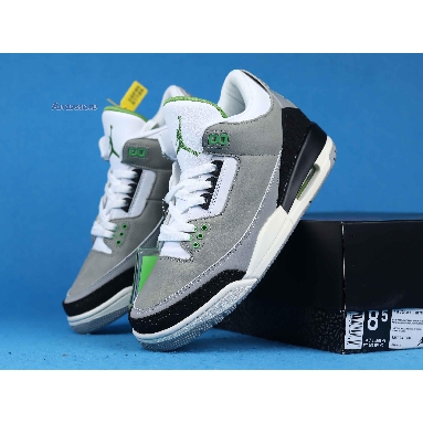 Air Jordan 3 Retro Chlorophyll 136064-006 Light Smoke Grey/Chlorophyll-Black-White-Sail Sneakers