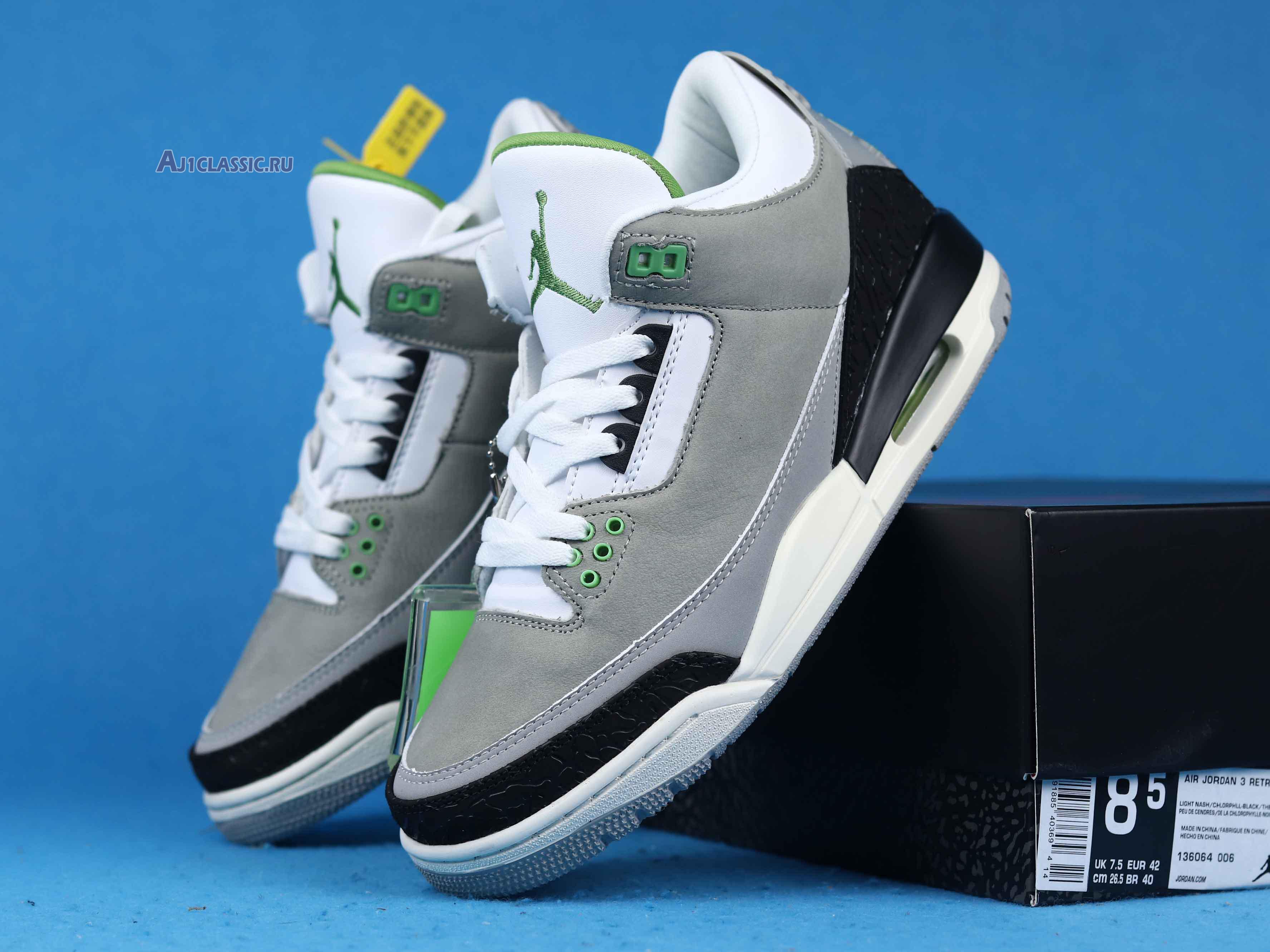 Air Jordan 3 Retro "Chlorophyll" 136064-006