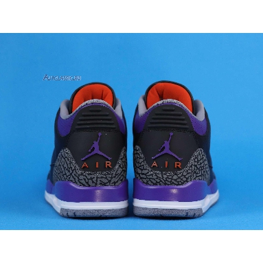 Air Jordan 3 Retro Court Purple CT8532-050 Black/Cement Grey/White/Court Purple Sneakers