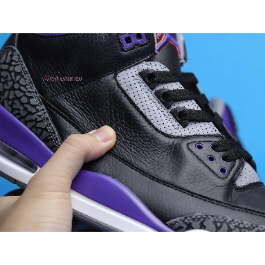 Air Jordan 3 Retro Court Purple CT8532-050 Black/Cement Grey/White/Court Purple Sneakers