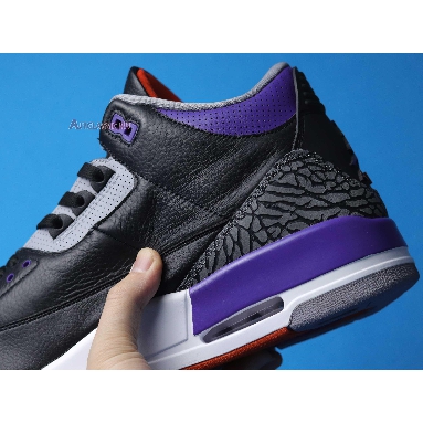 Air Jordan 3 Retro Court Purple CT8532-050 Black/Cement Grey/White/Court Purple Sneakers