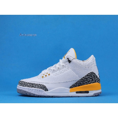 Air Jordan 3 Retro Laser Orange CK9246-108 White/Laser Orange/Cement Grey/Black Sneakers